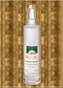 Marder Kruterbrand mit Alpenkruter 40% Vol.